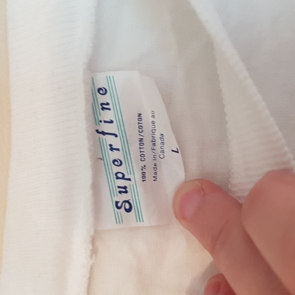 SUPERFINE white cotton shirting long sleeve minimalist sweatshirt style… - Picture 2 of 5